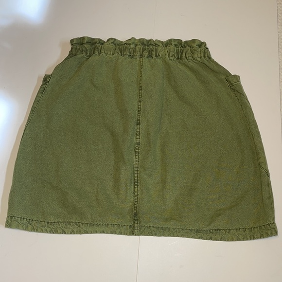 Anthropologie Pilcro Green Linen Blend Skirt - Women’s Size Medium - Picture 3 of 14